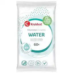 Kruidvat Kruidvat Water Plasticvrije Babydoekjes aanbieding