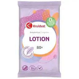 Kruidvat Kruidvat Lotion Plasticvrije Babydoekjes aanbieding