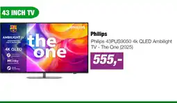 EP Philips 43PUS9050 4k QLED Ambilight TV - The One (2025) aanbieding