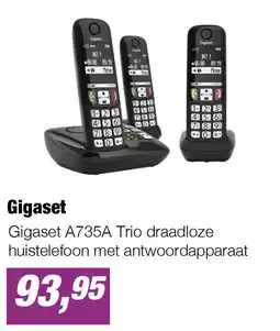 EP Gigaset A735A Trio draadloze huistelefoon met antwoordapparaat aanbieding