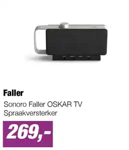 EP Sonoro Faller OSKAR TV Spraakversterker aanbieding