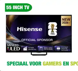 EP Hisense 55U79S PRO Hi-QLED MiniLED Pro 4K 165Hz Smart TV (2026) aanbieding