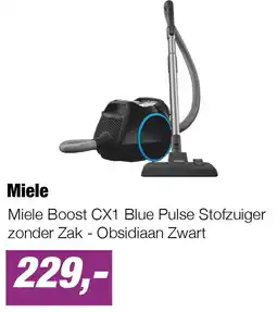 EP Miele Boost CX1 Blue Pulse Stofzuiger zonder Zak - Obsidiaan Zwart aanbieding