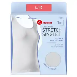 Kruidvat Kruidvat Cotton Stretch Damessinglet aanbieding