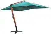 Bol.com vidaXL - Zweefparasol - Melia - 300x400 - cm - groen aanbieding