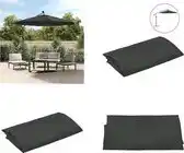 Bol.com vidaXL - Vervangingsdoek - voor - zweefparasol - 300 - cm - antracietkleurig aanbieding
