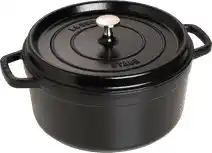 Bol.com Staub Braadpan - Rond - 24 cm - Zwart aanbieding