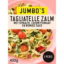 Jumbo Jumbo's Vriesverse Maaltijd Tagliatelle Zalm 450 g aanbieding