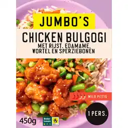 Jumbo Jumbo's Vriesverse Maaltijd Chicken Bulgogi 450 g aanbieding