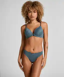 Hunkemoller Hunkemöller String Marine Blauw aanbieding
