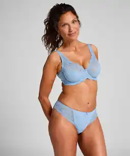 Hunkemoller Hunkemöller Boxerstring Diva Blauw aanbieding