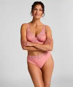 Hunkemoller Hunkemöller Hoge slip Diva Roze aanbieding