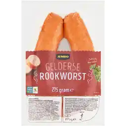 Jumbo Jumbo Gelderse Rookworst 275 g aanbieding