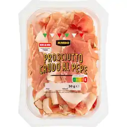 Jumbo Jumbo Prosciutto Crudo Al Pepe 50 g aanbieding