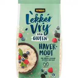 Jumbo Jumbo Lekker Vrij van Gluten Havermout 450 g aanbieding