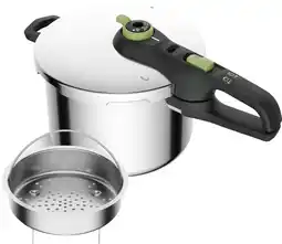 Coolblue Tefal Secure 5 Trendy Snelkookpan 6 Liter + stoommandje aanbieding