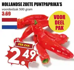 De Boerenschuur hollandse zoete punt paprika's aanbieding