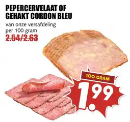 De Boerenschuur pepercervelaat of gehakt cordon bleu aanbieding
