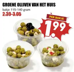 De Boerenschuur groene olijven van het huis aanbieding