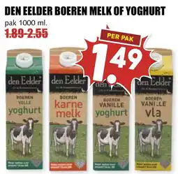 De Boerenschuur den elder boeren melk of yoghurt aanbieding