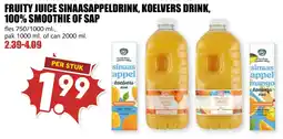 De Boerenschuur sinaasappeldrink, koelvers drink aanbieding