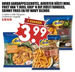 De Boerenschuur aviko potato products. aanbieding