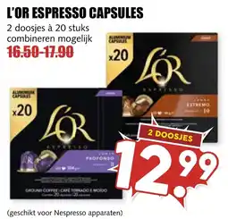 De Boerenschuur l'or espresso capsules aanbieding
