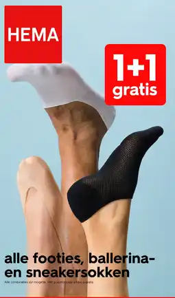HEMA Hema Footies, Ballerina-en Sneakersokken aanbieding