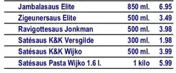Vrieskoop Jambalasaus Elite aanbieding