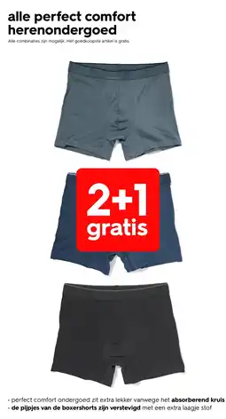 HEMA perfect comfort herenondergoed aanbieding