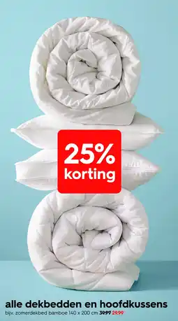 HEMA alle dekbedden en hoofdkussens aanbieding