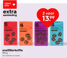 HEMA Snelfilterkoffie aanbieding
