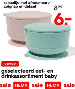 HEMA HEMA schaaltje met afneembare zuignap en deksel aanbieding