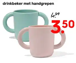 HEMA drinkbeker met handgrepen aanbieding