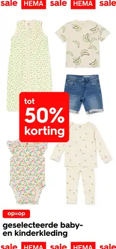 HEMA Geselecteerde baby en Kinderkleding aanbieding