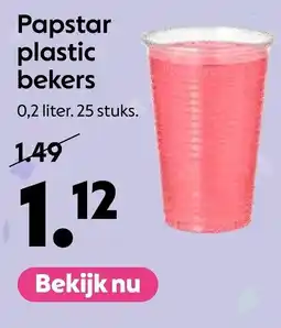 AllesZ Papstar plastic bekers aanbieding