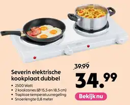 AllesZ Severin elektrische kookplaat dubbel aanbieding