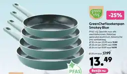 AllesZ GreenChef Koekenpan Smokey Blue aanbieding