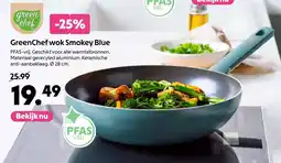 AllesZ GreenChef Wok Smokey Blue aanbieding