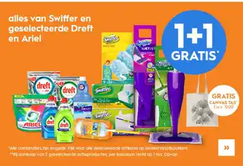 Blokker Swiffer en geselecteerde Dreft en Ariel aanbieding