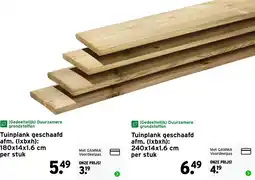 GAMMA Tuinplank geschaafd aanbieding