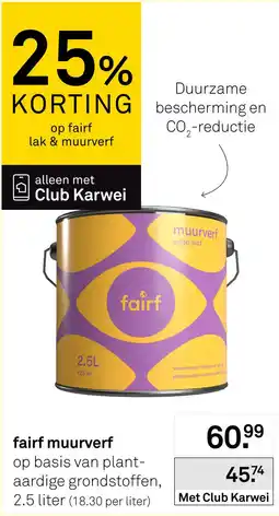 Karwei fairf muurverf aanbieding