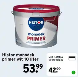 GAMMA Histor monodek primer wit aanbieding