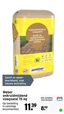 GAMMA Weber onkruidmijdend voegzand aanbieding
