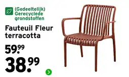 GAMMA Fauteuil Fleur terracotta aanbieding
