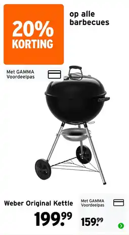 GAMMA Weber Original Kettle aanbieding