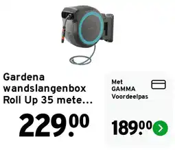 GAMMA Gardena wandslangenbox Roll Up 35 mete... aanbieding