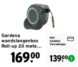 GAMMA Gardena wandslangenbox Roll-up 20 mete... aanbieding