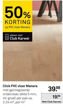 Karwei Manera click pvc vloer aanbieding