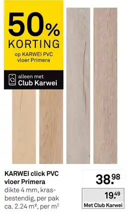 Karwei Karwei click PVC vloer Primera aanbieding